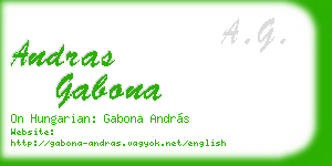 andras gabona business card