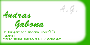 andras gabona business card